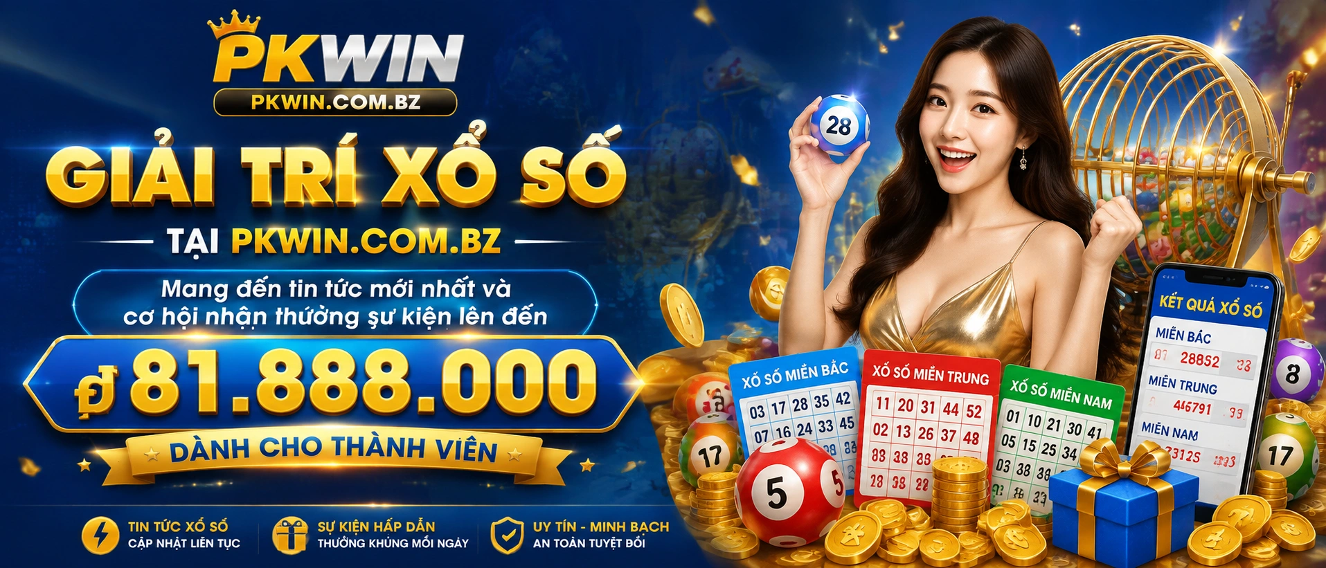 Thông tin xổ số và thống kê dữ liệu trên pkwin.com.bz